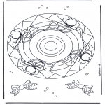 Mandala - Kolorowanki mandala roz