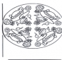 Kolorowanki mandala samolotowa
