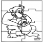 Puzzle - małpa