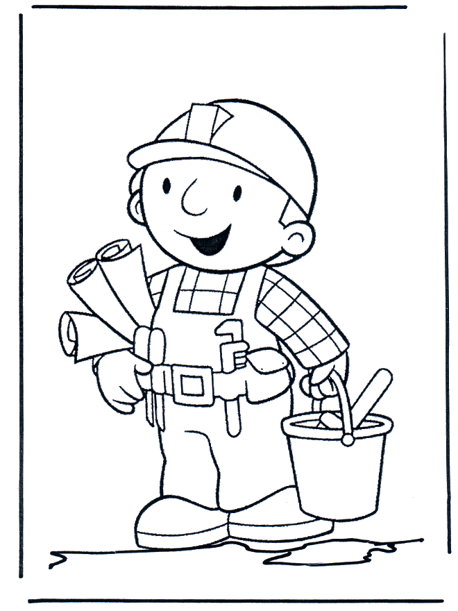 Bob z płytą budowlaną - Bob Budowniczy