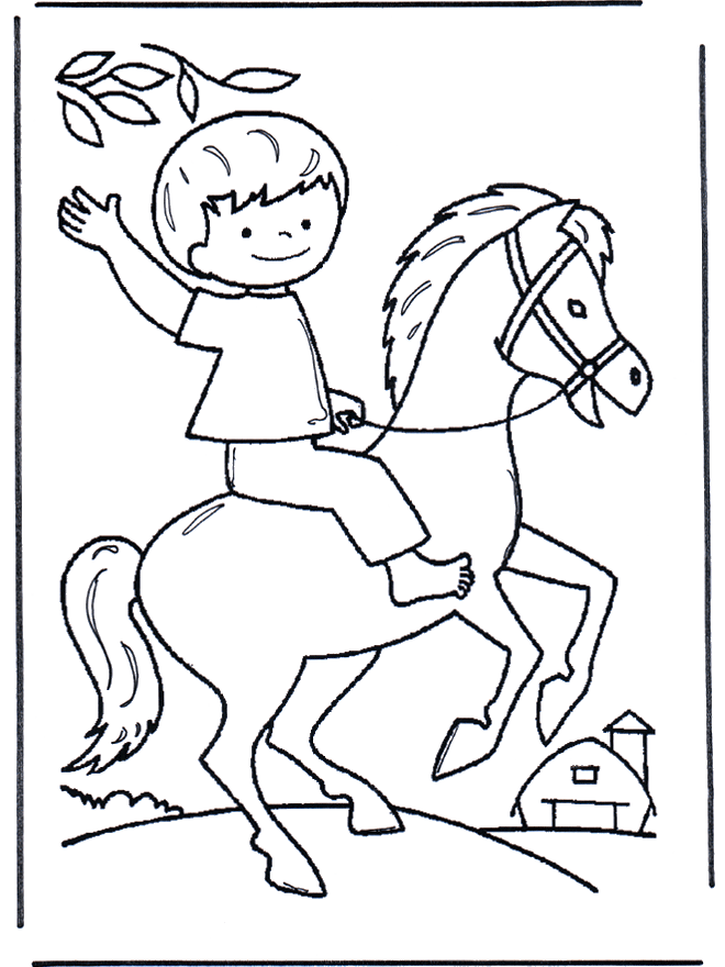 Chłopiec na koniu - Dziecko