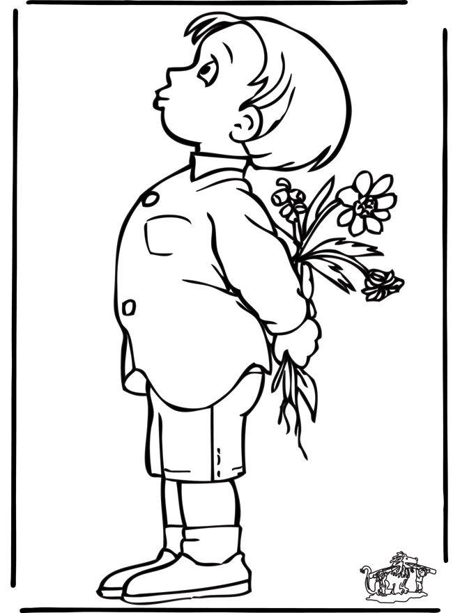 Chłopiec z Kwiatami - Dziecko