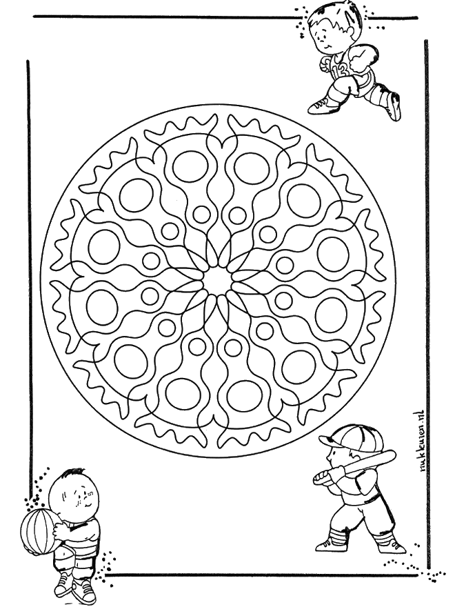 Dziecięca Geomandala 1 - Mandala dla dzieci