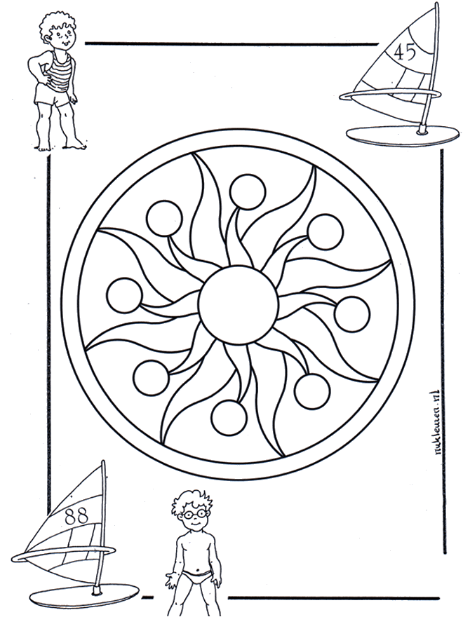 Dziecięca Mandala 1 - Mandala dla dzieci