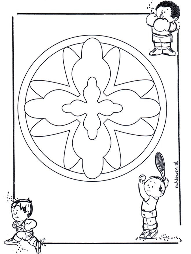 Dziecięca Mandala 16 - Mandala dla dzieci