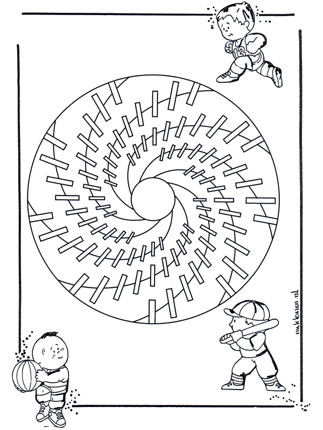 Dziecięca Mandala 18 - Mandala dla dzieci