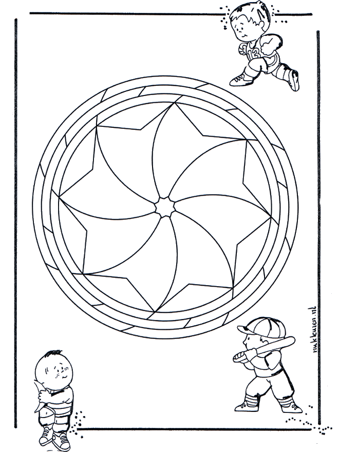 Dziecięca Mandala 19 - Mandala dla dzieci