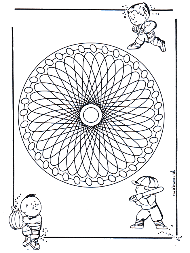 Dziecięca Mandala 23 - Mandala dla dzieci