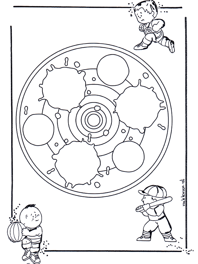 Dziecięca Mandala 24 - Mandala dla dzieci