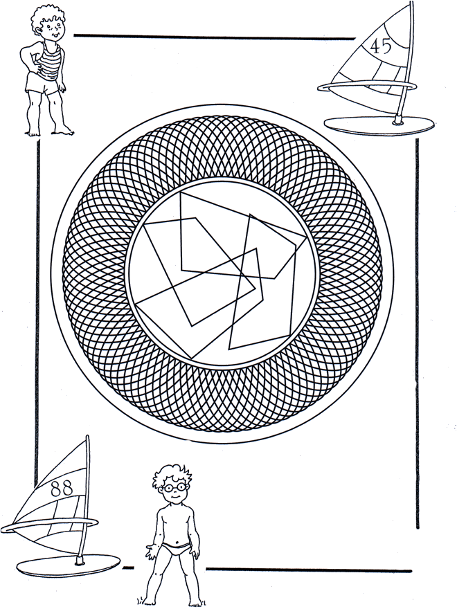 Dziecięca Mandala 25 - Mandala dla dzieci