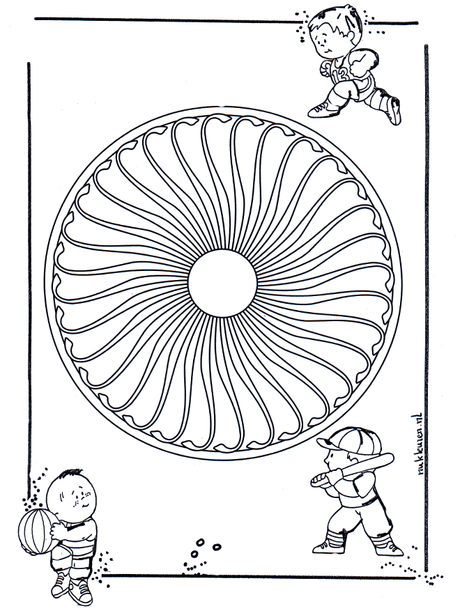 Dziecięca Mandala 26 - Mandala dla dzieci