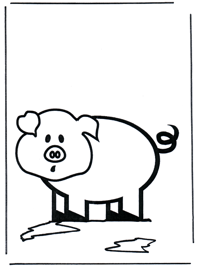 Dziecko ze świnką - Zwierzęta