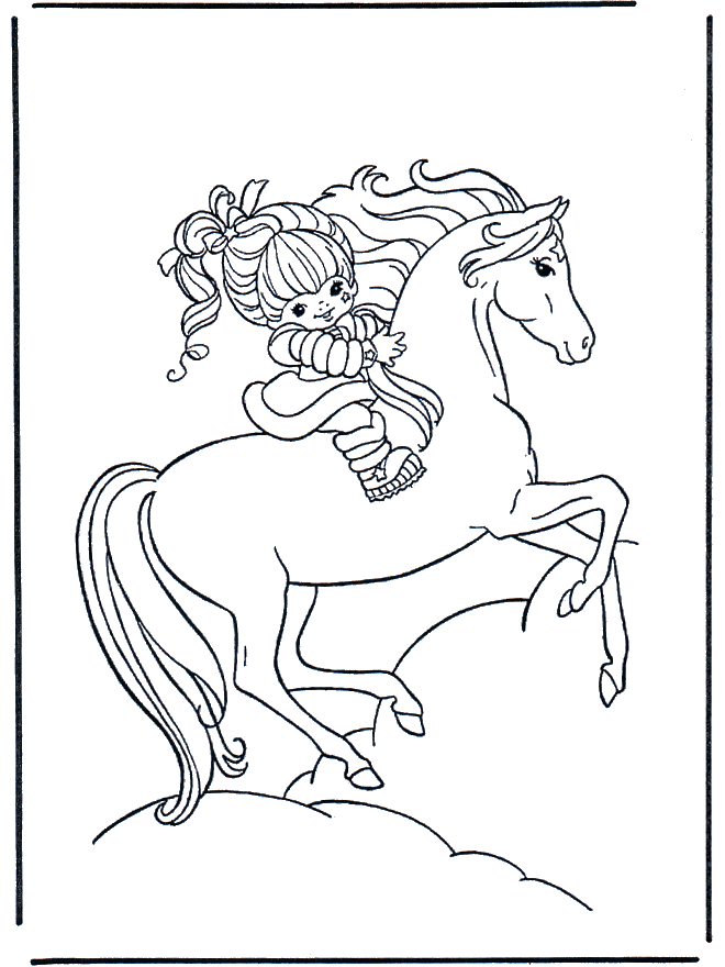 Dziewczynka na koniu - Koń
