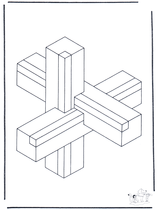 Formy Geometryczne 1 - Artystyczne Kolorowanki