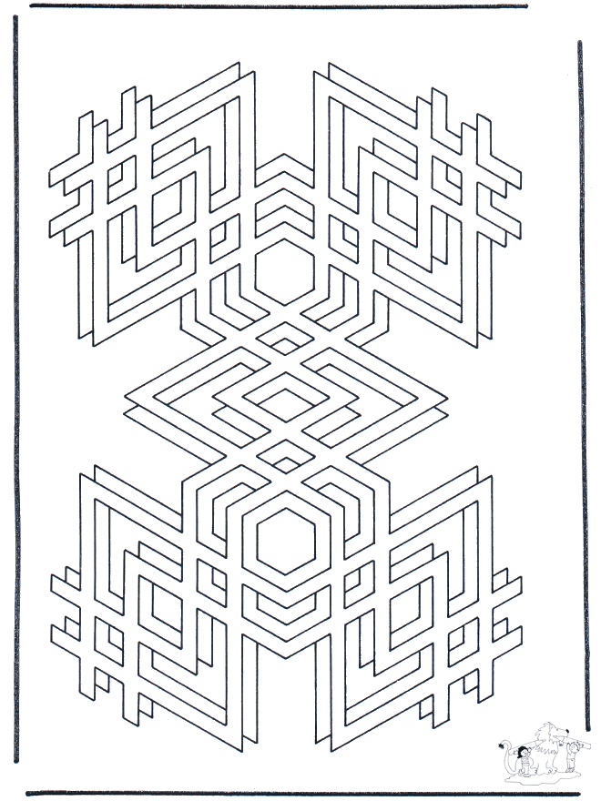 Formy Geometryczne 2 - Artystyczne Kolorowanki