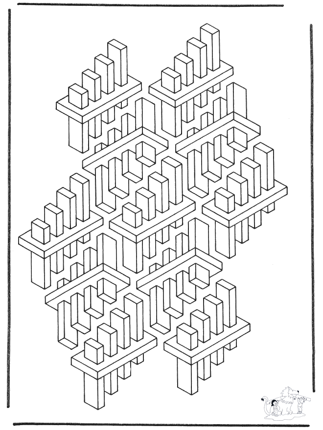 Formy Geometryczne 3 - Artystyczne Kolorowanki