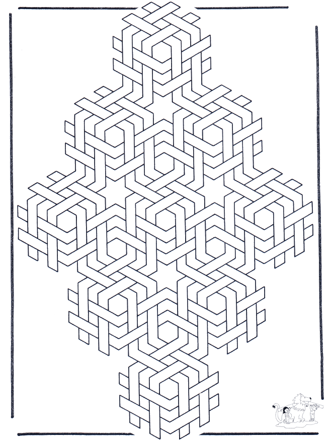 Formy Geometryczne 4 - Artystyczne Kolorowanki