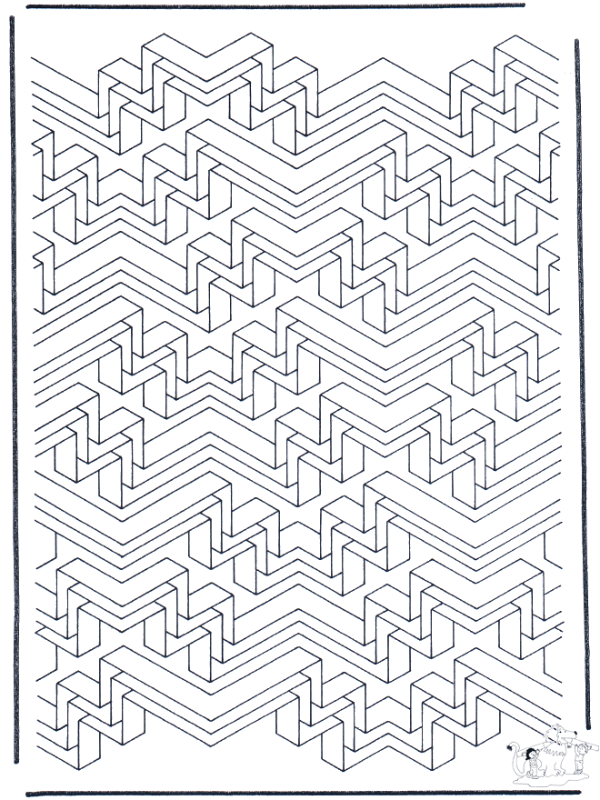 Formy Geometryczne 6 - Artystyczne Kolorowanki