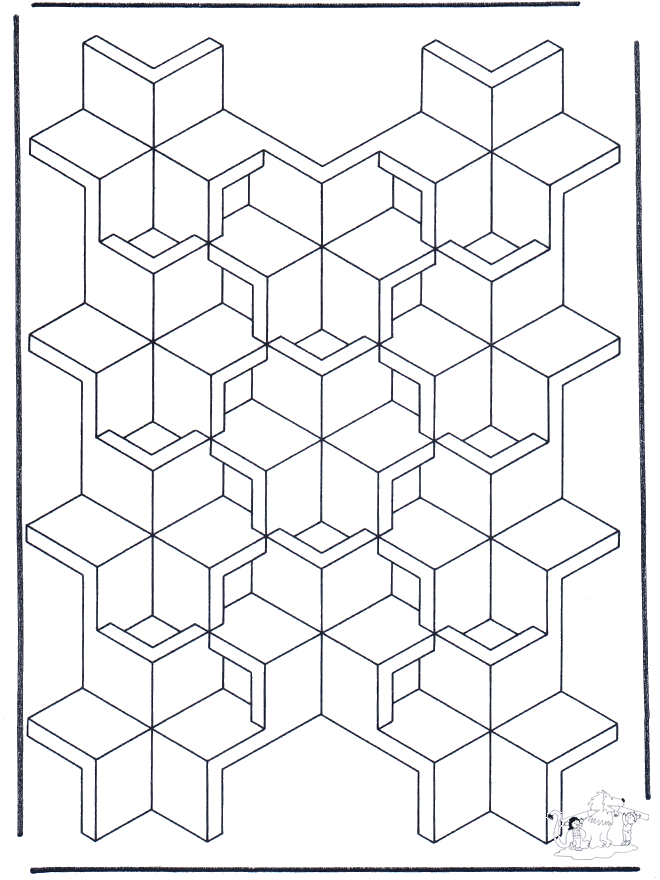 Formy Geometryczne 7 - Artystyczne Kolorowanki