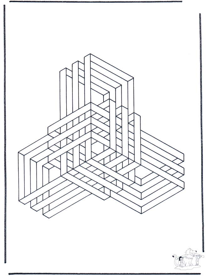 Formy Geometryczne 9 - Artystyczne Kolorowanki