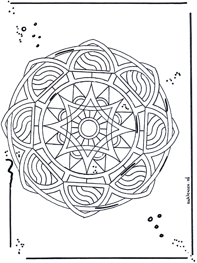 Gwiezdna Mandala 2 - Geometryczne mandala