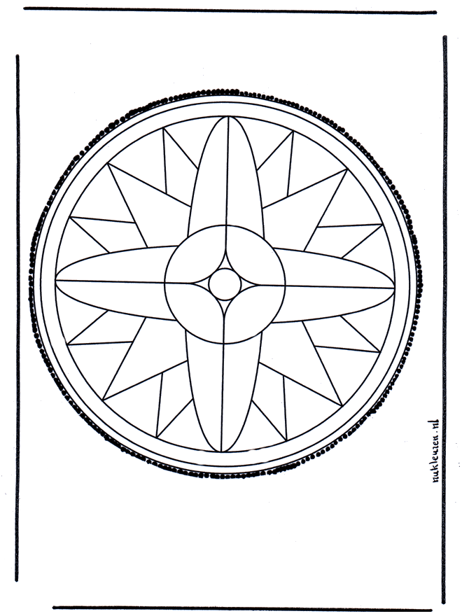 Haftowanie kartki 12 - Mandala