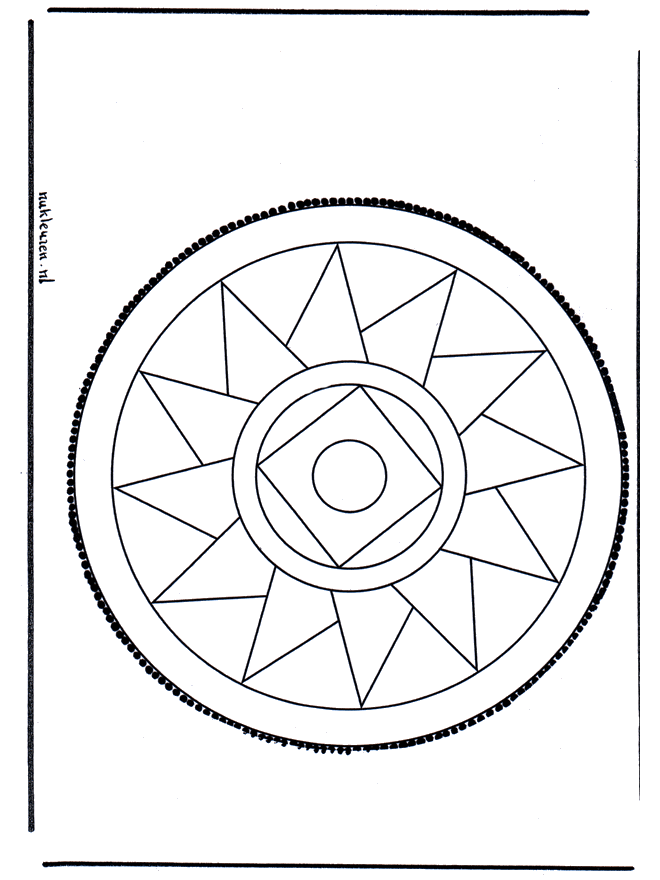 Haftowanie kartki 13 - Mandala