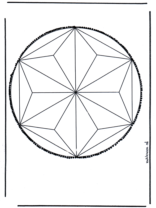 Haftowanie kartki 2 - Mandala