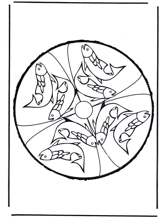 Haftowanie kartki 24 - Mandala