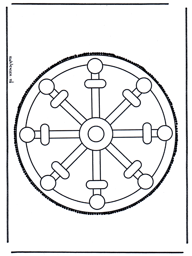 Haftowanie kartki 29 - Mandala