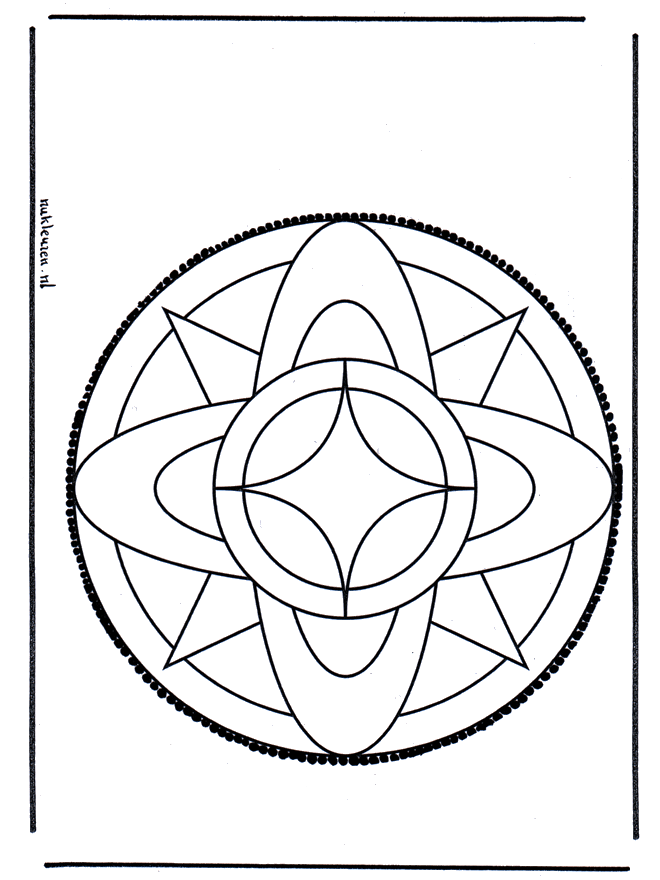 Haftowanie kartki 3 - Mandala