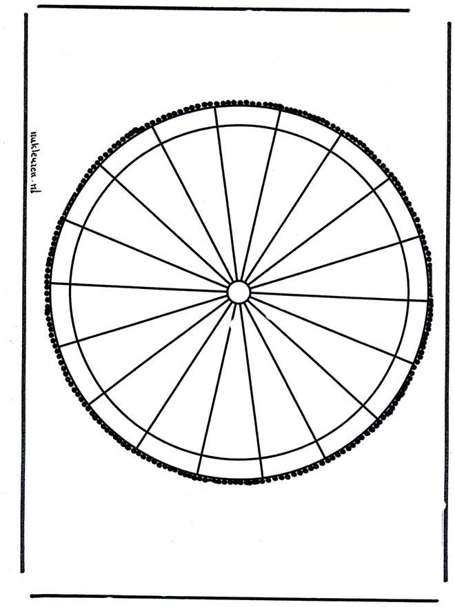 Haftowanie kartki 31 - Mandala