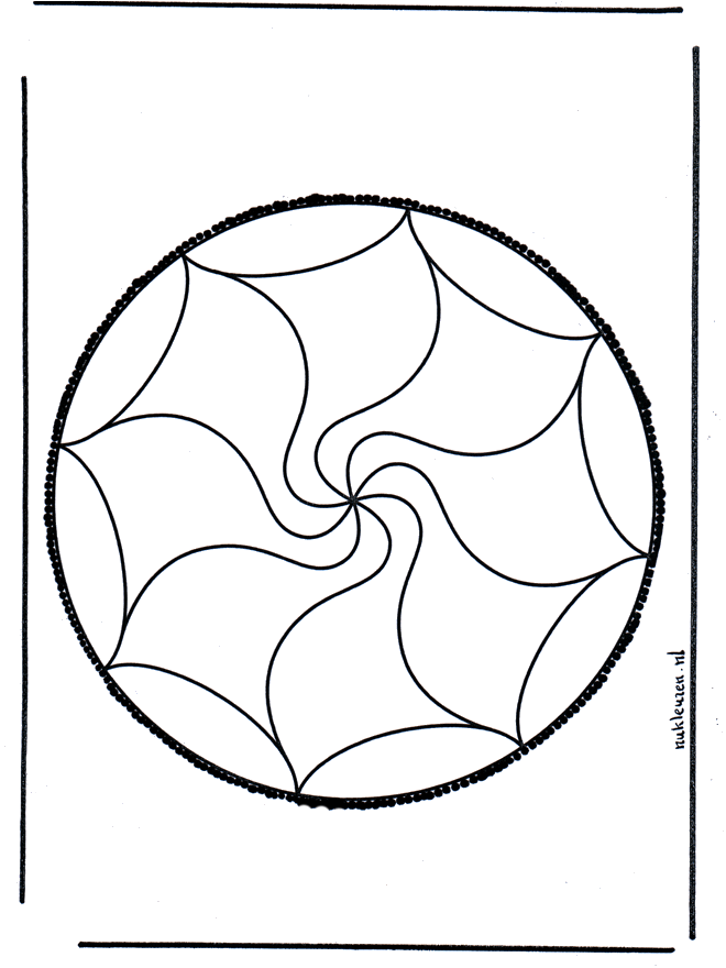 Haftowanie kartki 32 - Mandala