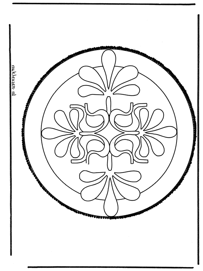 Haftowanie kartki 33 - Mandala