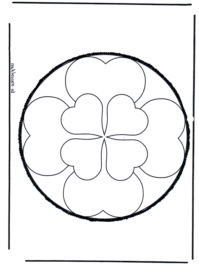 Haftowanie kartki 34 - Mandala