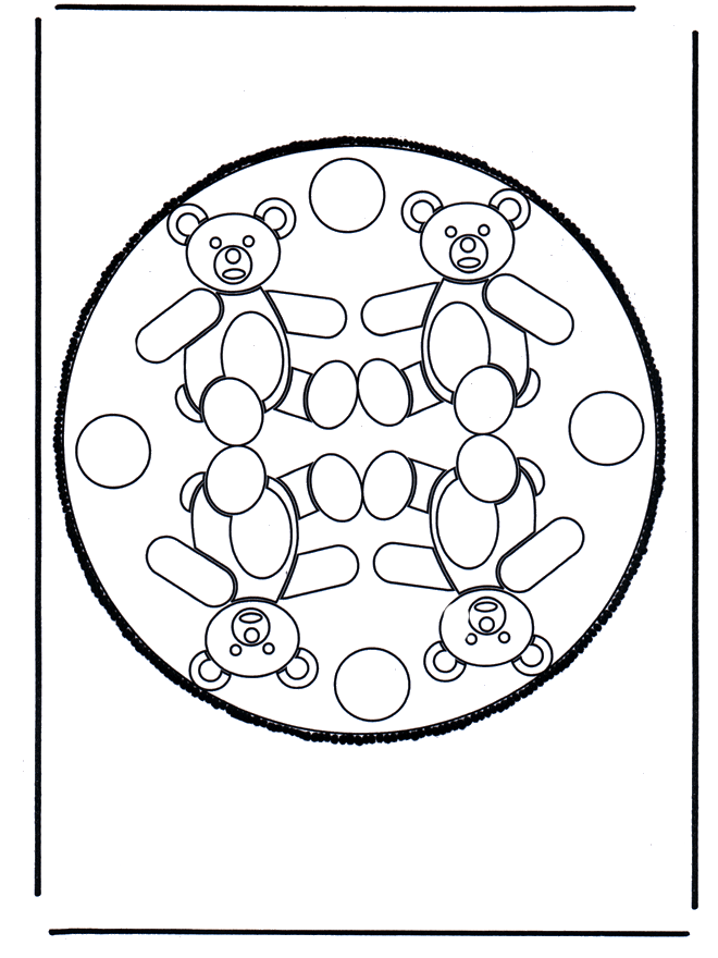 Haftowanie kartki 35 - Mandala