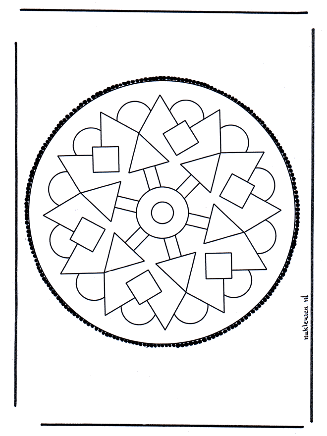 Haftowanie kartki 37 - Mandala