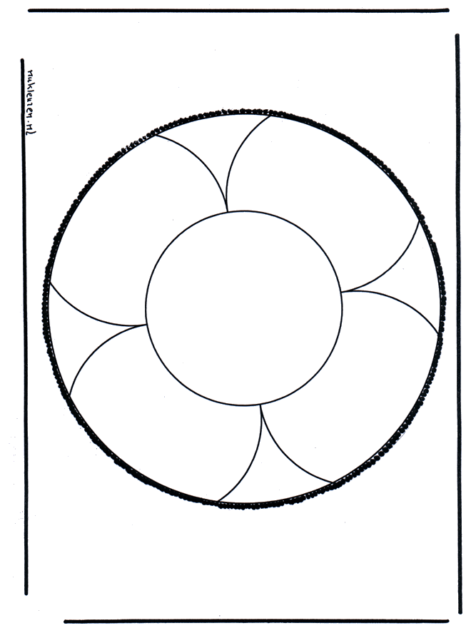 Haftowanie kartki 38 - Mandala