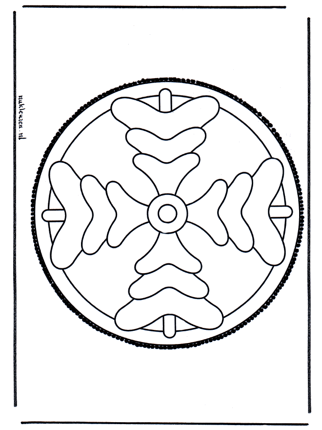Haftowanie kartki 4 - Mandala