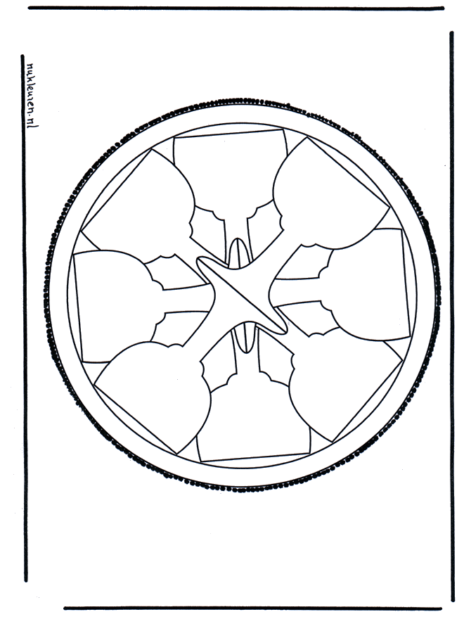 Haftowanie kartki 40 - Mandala