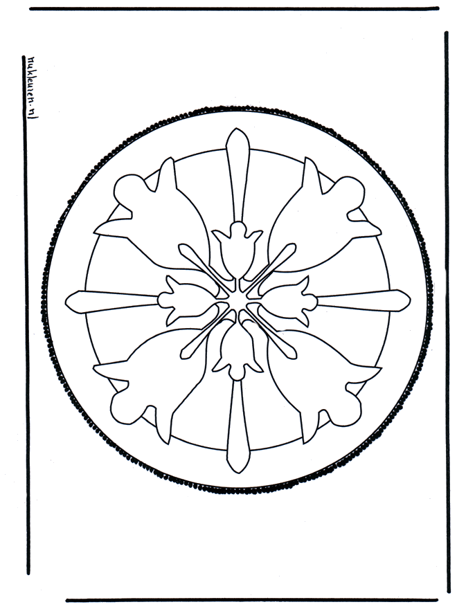 Haftowanie kartki 41 - Mandala