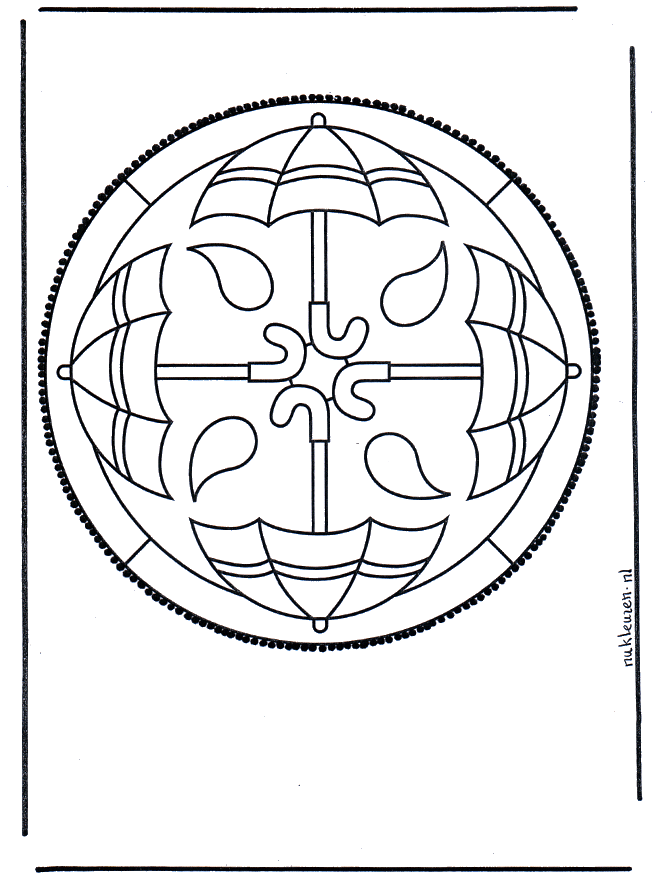 Haftowanie kartki 44 - Mandala