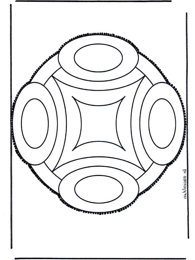 Haftowanie kartki 45 - Mandala