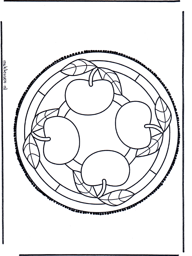 Haftowanie kartki 47 - Mandala