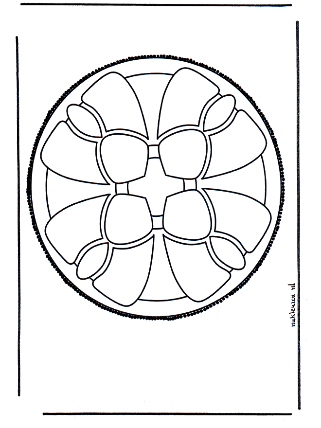 Haftowanie kartki 49 - Mandala