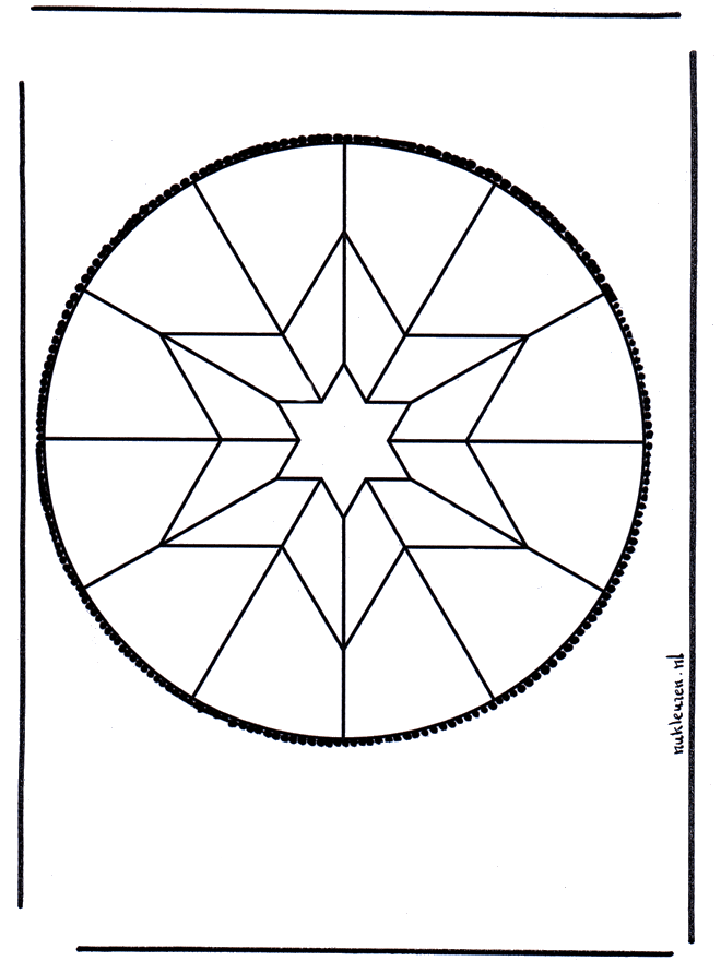 Haftowanie kartki 5 - Mandala