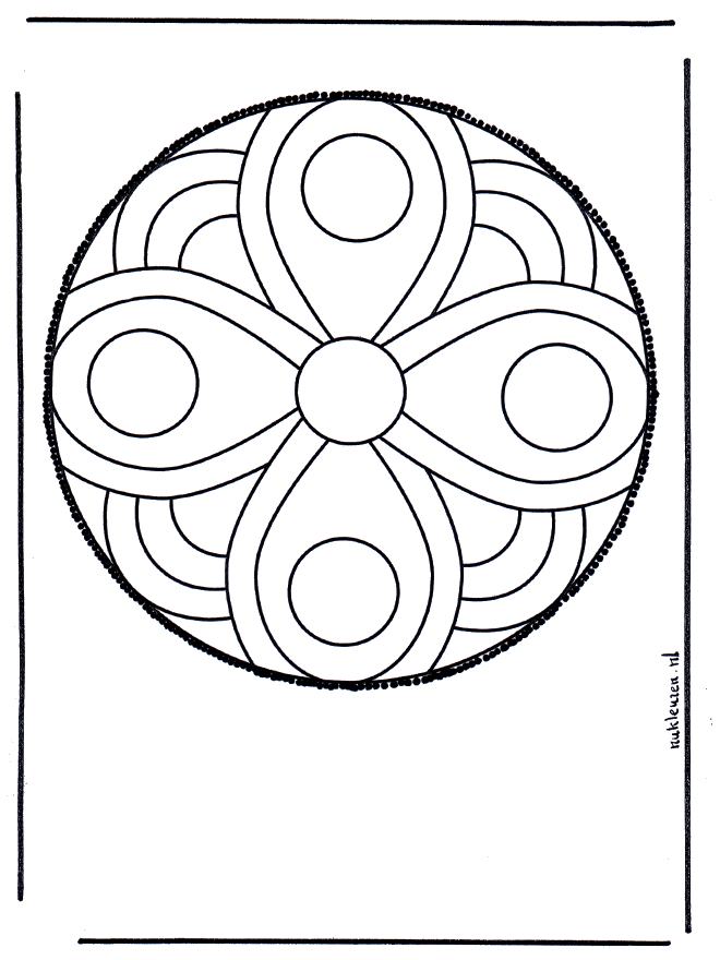 Haftowanie kartki 50 - Geometryczne mandala