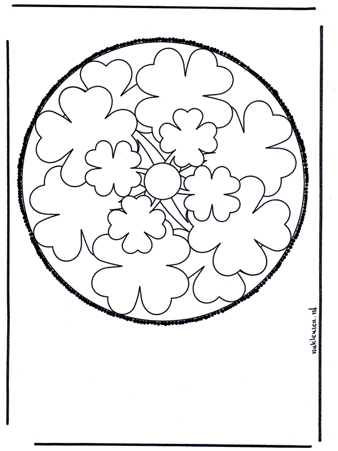 Haftowanie kartki 52 - Mandala