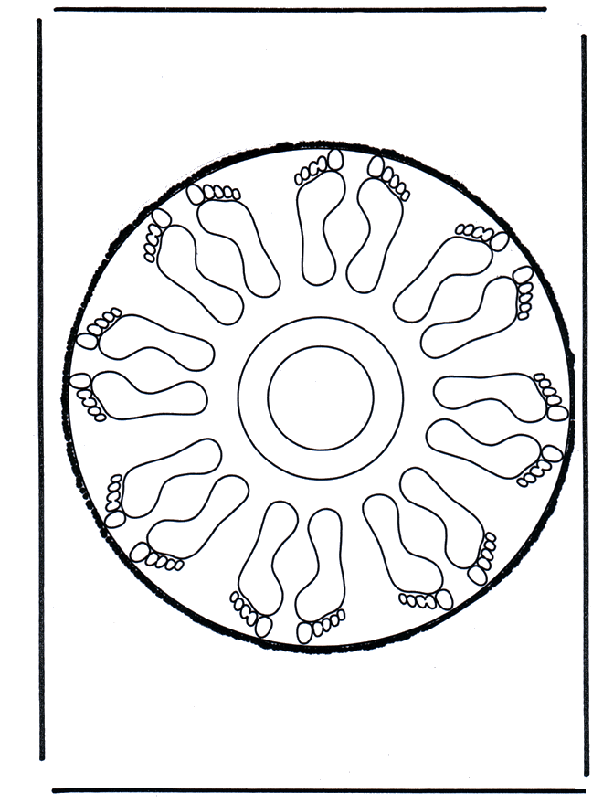 Haftowanie kartki 54 - Mandala