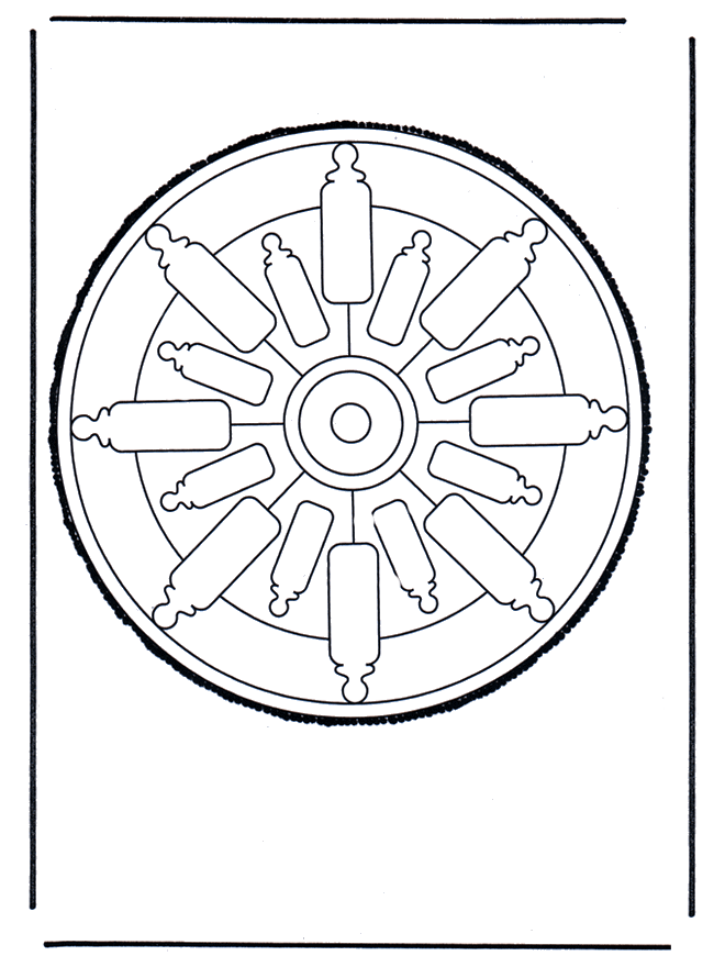 Haftowanie kartki 55 - Mandala